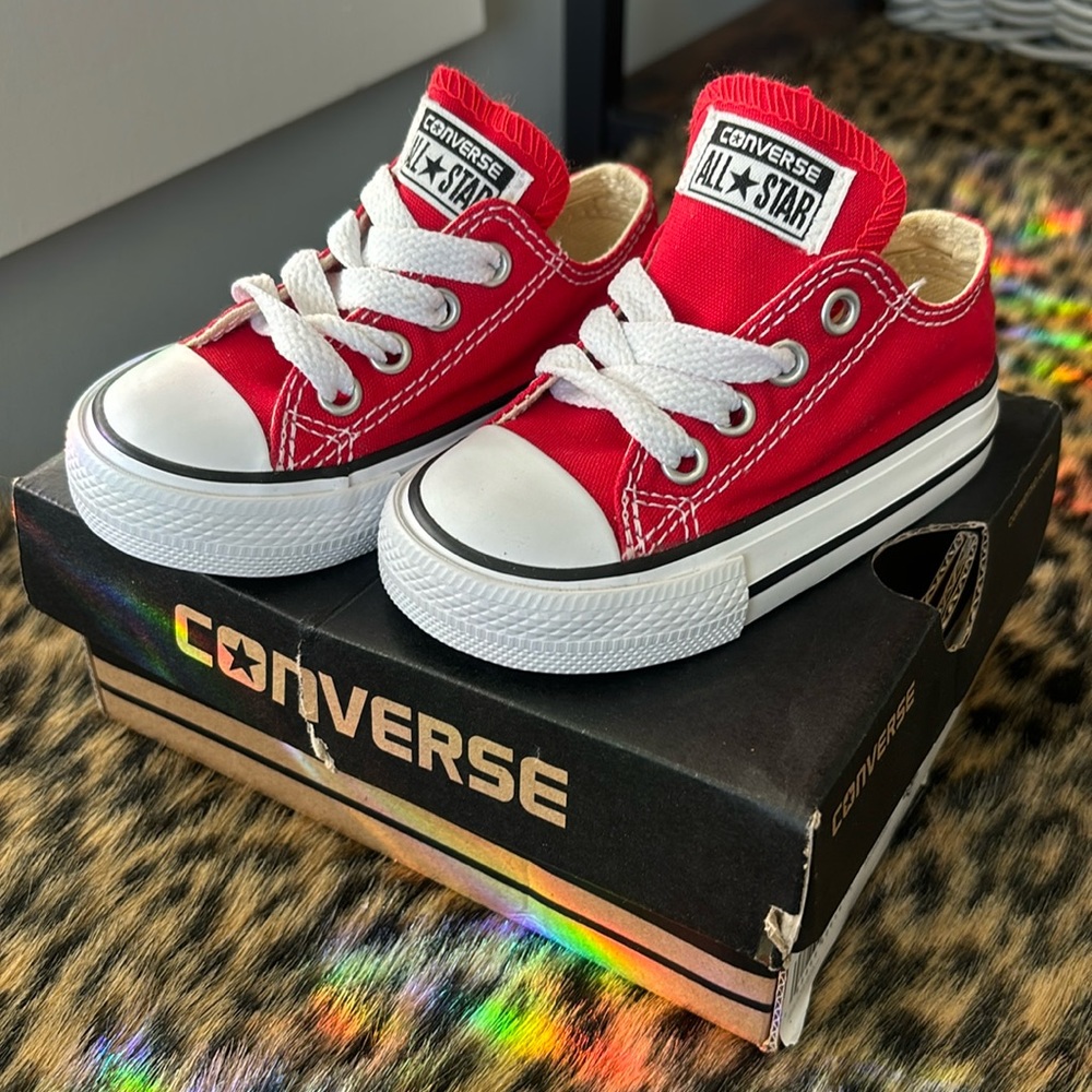 Converse- Infant size 4. Red.